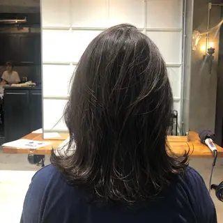 ミディアム マンツーマン／韓国 ヘア‎Amiのヘアスタイル