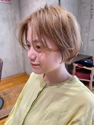 ショート カラー ショートヘア💫 ハイトーン西田拓馬のヘアスタイル
