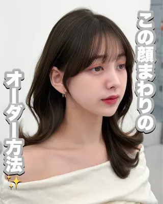 ロング カラー 韓国ヘア　紗希 🦋のヘアスタイル