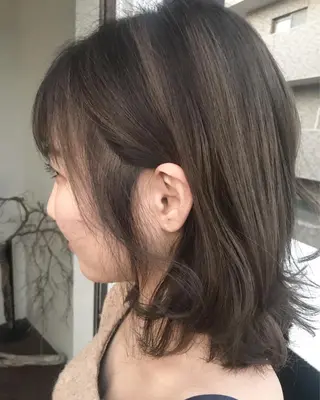 ミディアム カラー 大嶋 宏隆のヘアスタイル