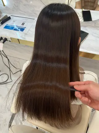 ロング 髪質改善縮毛矯正🫧 村上蒼生のヘアスタイル