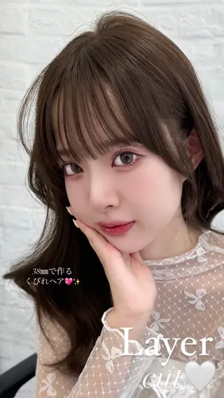 セミロング 映える顔まわり/前髪 特化 💗 ユキマのヘアスタイル