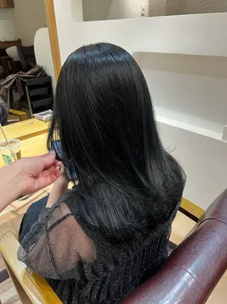 ミディアム カラー 🥀韓国ヘア🥀 宮津真菜のヘアスタイル