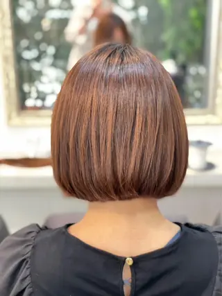 ミディアム カラー 庭山 理沙のヘアスタイル