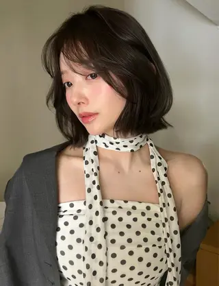 ショート 小顔ボブ jilblanカホのヘアスタイル