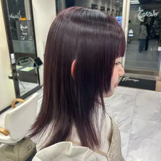 セミロング カラー 🫧💞モテ艶カラー 瀧田 菜々花🦄🫧のヘアスタイル