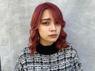 ミディアム ヘアアレンジ 青田 明日海のヘアスタイル