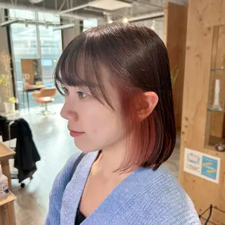 ミディアム カラー 髪質改善 🫧しろがねのヘアスタイル