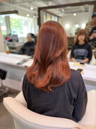 ロング カラー 京都韓国ヘア🇰🇷 /髪質改善/レイヤーのヘアスタイル