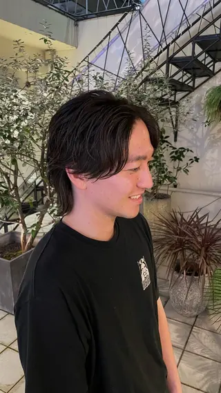 ショート パーマ メンズ MAKE'S所属・石坂 暢大のヘアスタイル