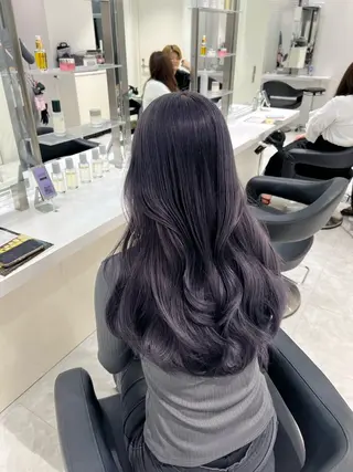 ロング カラー 🤍ྀི透ける寒色 Cocoa🤍ྀིのヘアスタイル