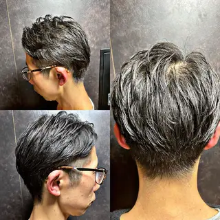ショート メンズ 菅野 綺華のヘアスタイル