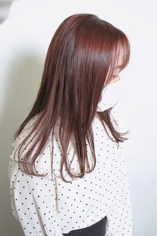 セミロング カラー 土居 正季のヘアスタイル