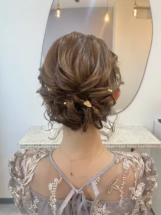 ショート ヘアアレンジ エクステ＆ヘアセット Milaのヘアスタイル