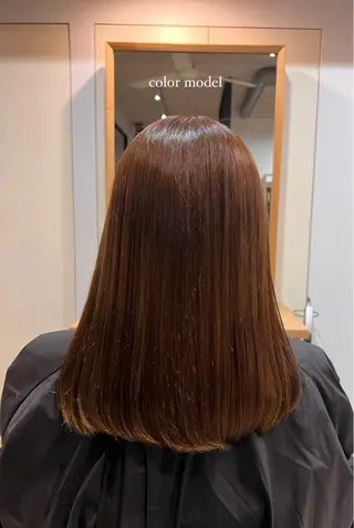 ミディアム saki/Insta fleur_sakiのヘアスタイル