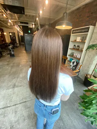 セミロング カラー the BRIDGE 加藤みのりのヘアスタイル