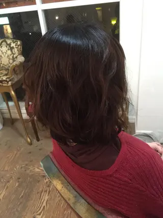 ショート パーマ メンズ 三好 美里のヘアスタイル