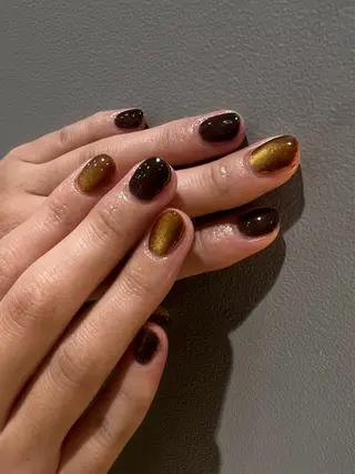 ネイル 金 柚嬉のネイルデザイン