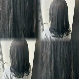 セミロング カラー 髙橋 李里亜のヘアスタイル