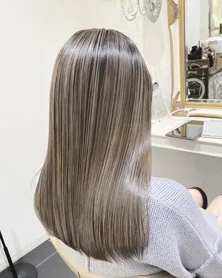 セミロング カラー 山崎俊輔/髪質改善 /バレイヤージュのヘアスタイル