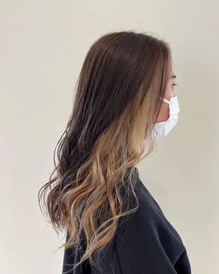 セミロング EARTH長岡 🌼渡辺まい🌼のヘアスタイル