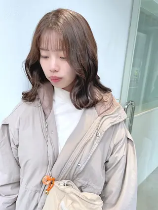 ミディアム カラー 🍨モテベージュ🩰 miraiのヘアスタイル