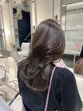 ミディアム カラー BiBi 武田 あやのヘアスタイル