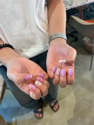 ネイル キラキラオメメ みずなのネイルデザイン