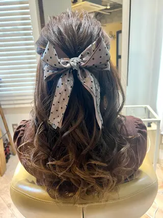 ロング ヘアアレンジ 人見知りさんでも安心 奥田 里佳子のヘアスタイル