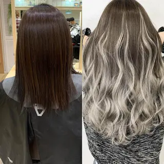 ロング カラー ヘアアレンジ TATSUYA アートディレクターのヘアスタイル