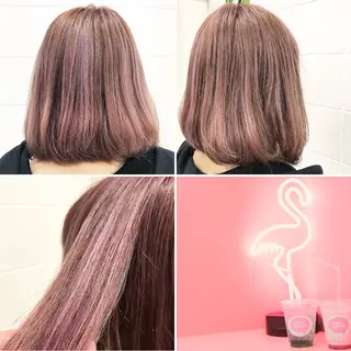 ミディアム カラー "PEPPU "所属・派手髪、ハイトーン ショートヘアShinのヘアスタイル