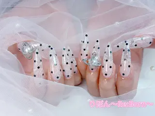 ロング りぼん Re:Bonrのネイルデザイン