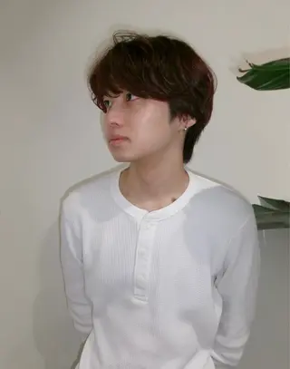 ショート パーマ メンズ 🤩立川で垢抜け絶対 💇⭐️✂️石川雄登のヘアスタイル