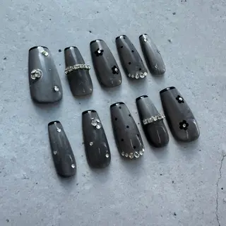 ネイル ⭐︎休業中の練習⭐︎ JNA認定講師髙橋のネイルデザイン