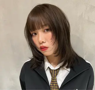 ミディアム 日吉／レイヤー／ 髪質改善／iatoのヘアスタイル