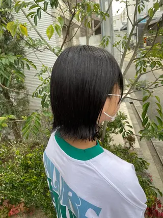 ミディアム 亀川蓮 Agu hairのヘアスタイル