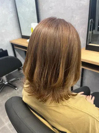 ミディアム 熊谷 有紗のヘアスタイル