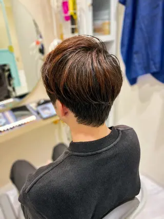 ショート カラー メンズ 中西 将🌈"たすく"のヘアスタイル