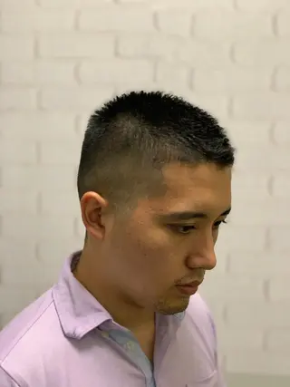 ショート ヒロ銀座プレミアムバーバー銀座店所属・田中 心のヘアスタイル