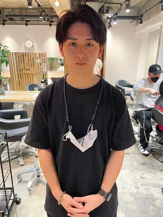 ミディアム メンズ ruki yabeのヘアスタイル