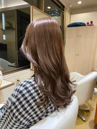 ロング カラー 韓国ヘア透明感カラー 大貫怜司のヘアスタイル