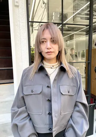 ミディアム カラー パーマ ヘアアレンジ メンズ tatsumi/ボブ ウルフ/レイヤーのヘアスタイル