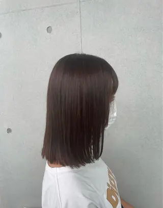 ミディアム 抜け感ハイトーン/ ボブ/Ririnaのヘアスタイル