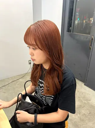 セミロング カラー ROCCOeast Rukaのヘアスタイル