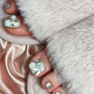 ネイル 23時まで❤︎韓国、 ワンホンネイルのネイルデザイン