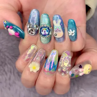 ネイル シェアサロンLei.g(レイジー)所属・3Dアートネイル💗 都築レナのネイルデザイン