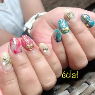 ネイル センター南 eclatのネイルデザイン