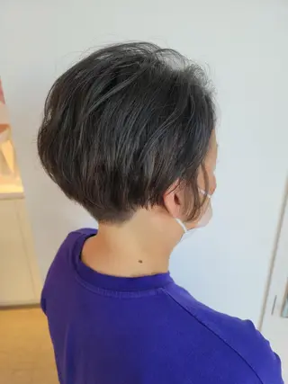 ショート カラー パーマ 鈴木 翠のヘアスタイル