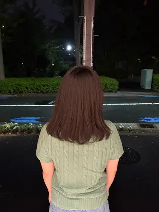 セミロング 🫧ワンカールパーマ Yui🫧のヘアスタイル
