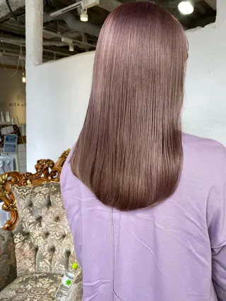 ミディアム カラー Joule銀座 石山あやのヘアスタイル